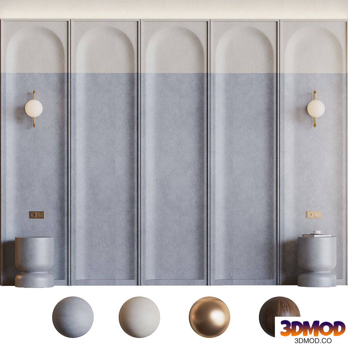 Decorative 3D panel 004