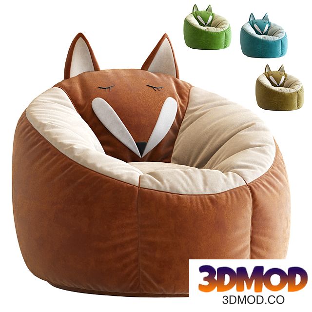Kaikoo Kids Fox Bean Bag Chair