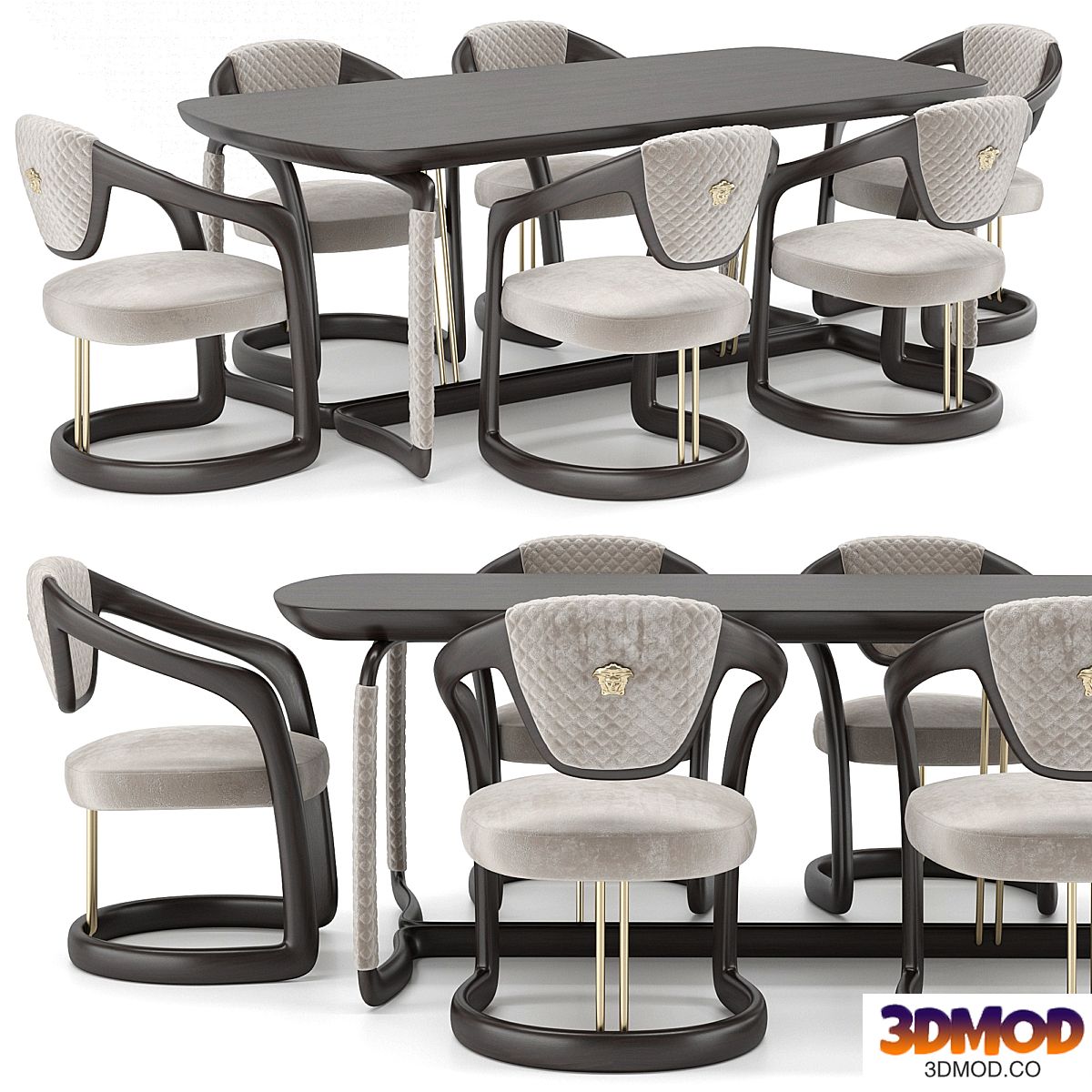 Versace Home Chair Table