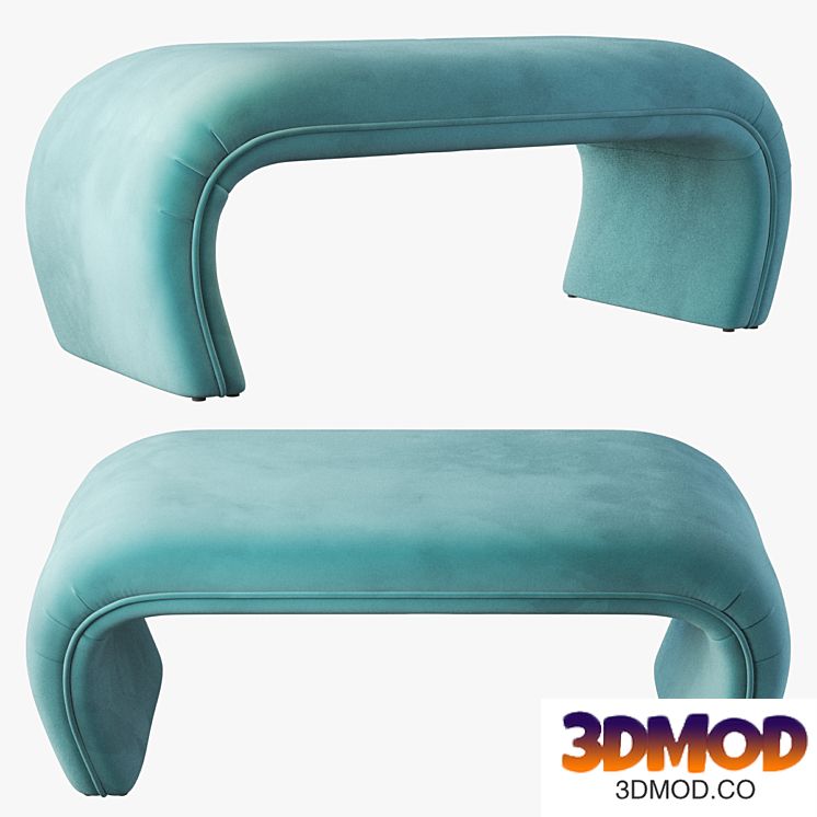 Barnes upholstered bench (5 colors)