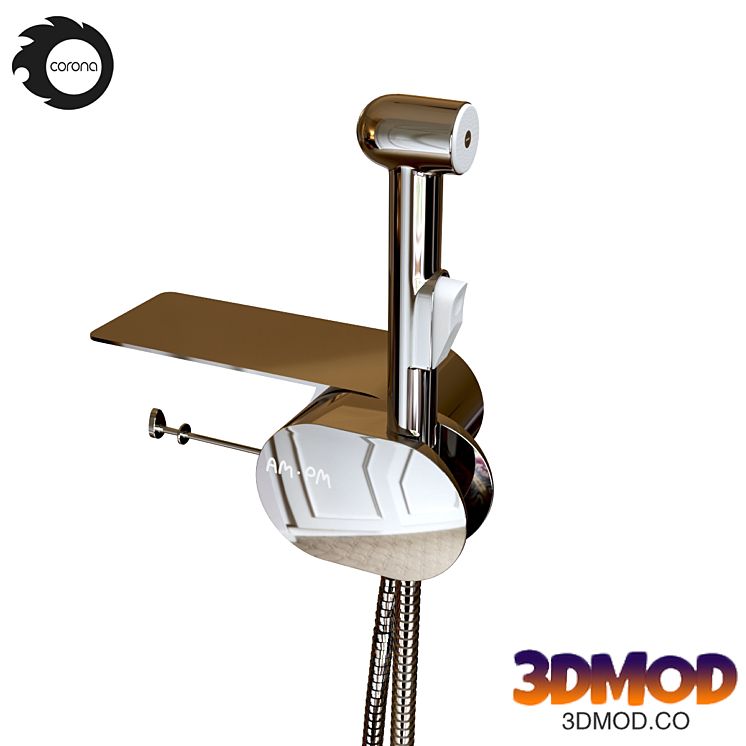 Hygienic shower AM.PM Like F0202600 with shelf