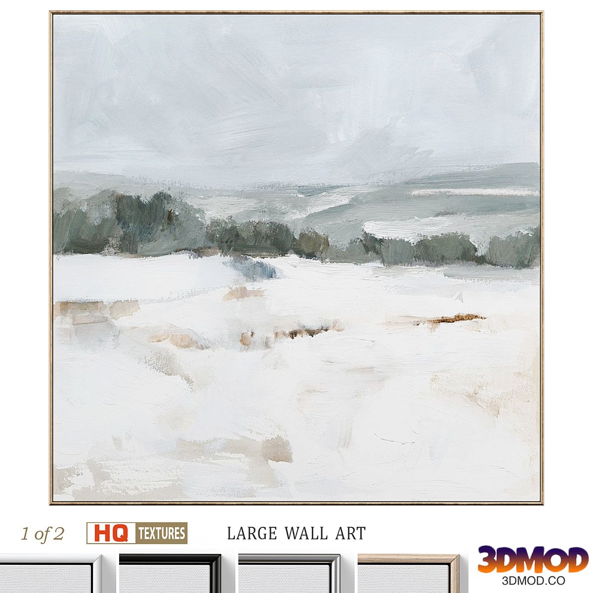 Large Abstract Neutral Textural Wall Art C-735