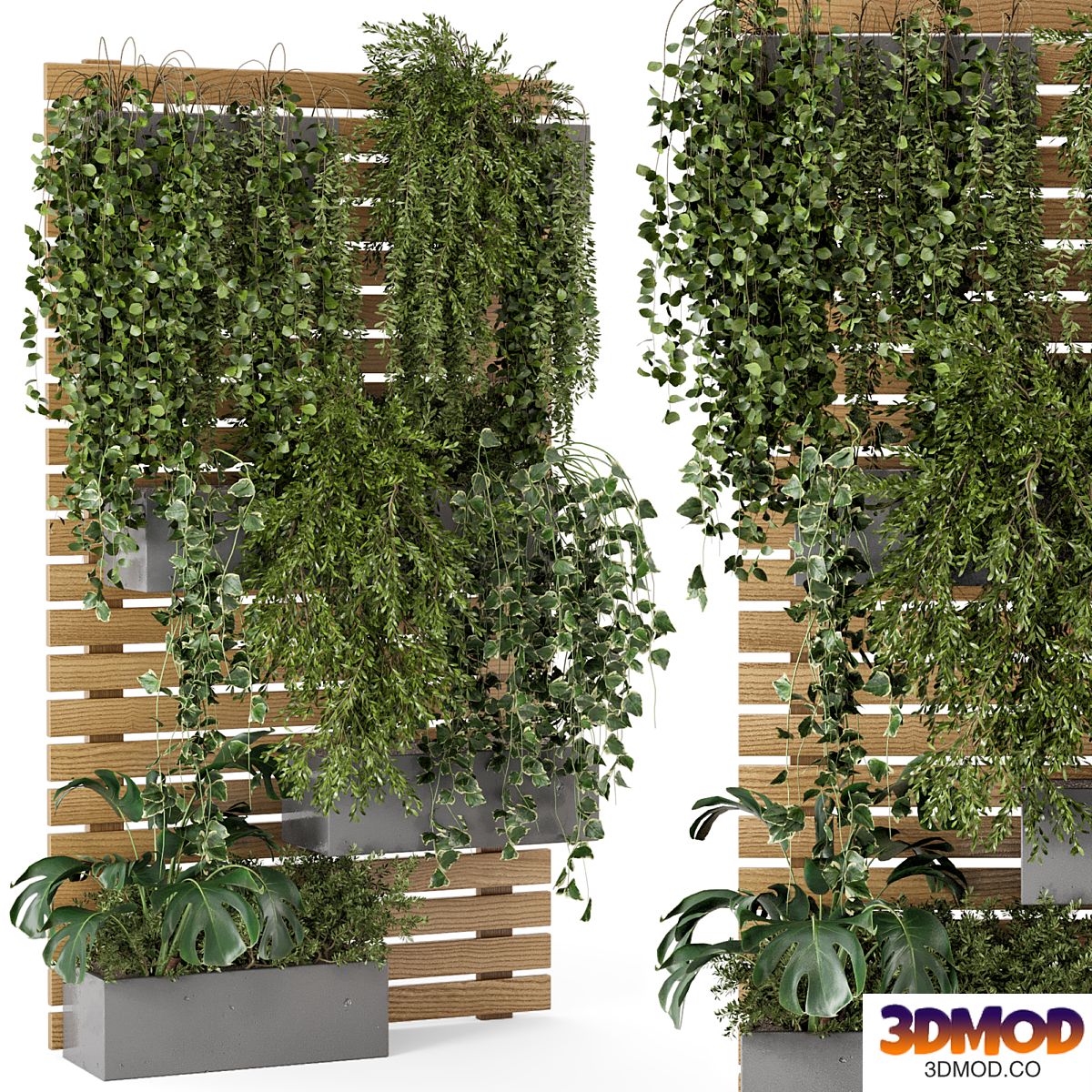 Outdoor Plants Pallet vertical planter Pots - Set 686