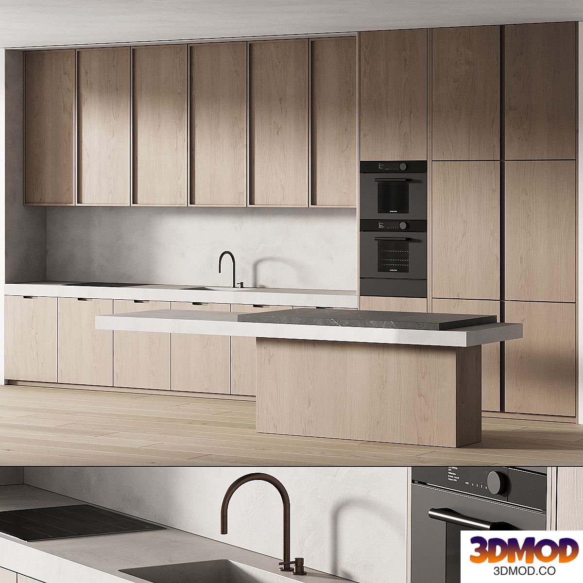 242 modern kitchen 15 minimal modern kitchen with island 06
