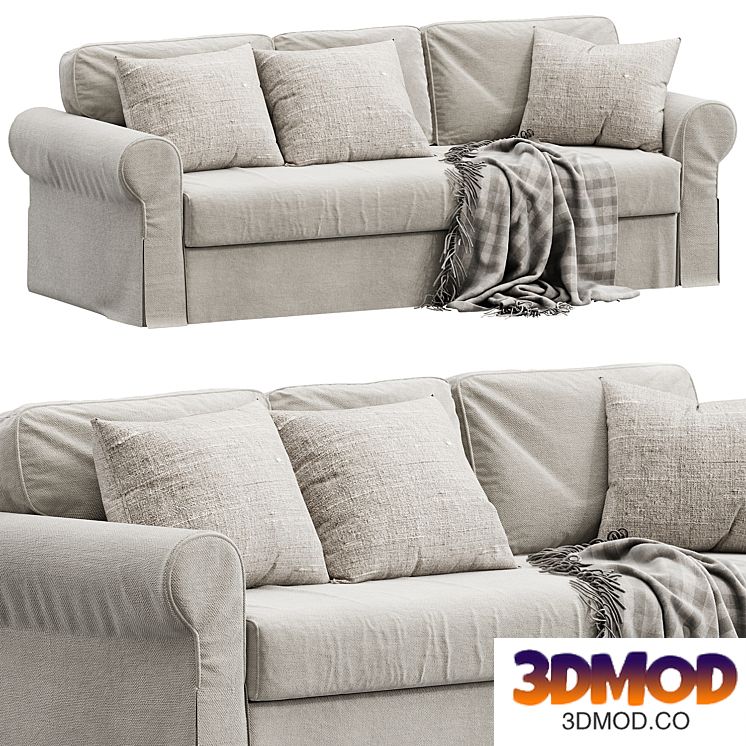 VRETSTORP Sleeper sofa, Totebo light beige IKEA