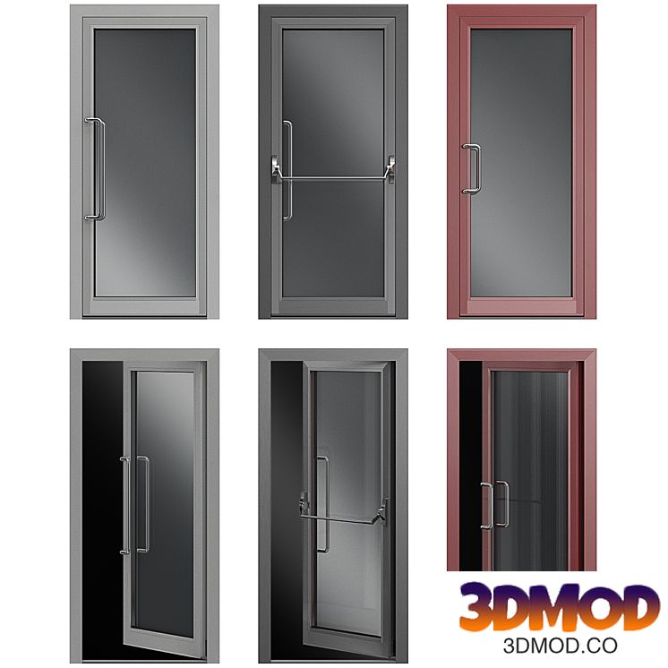 Metal swinging fire doors