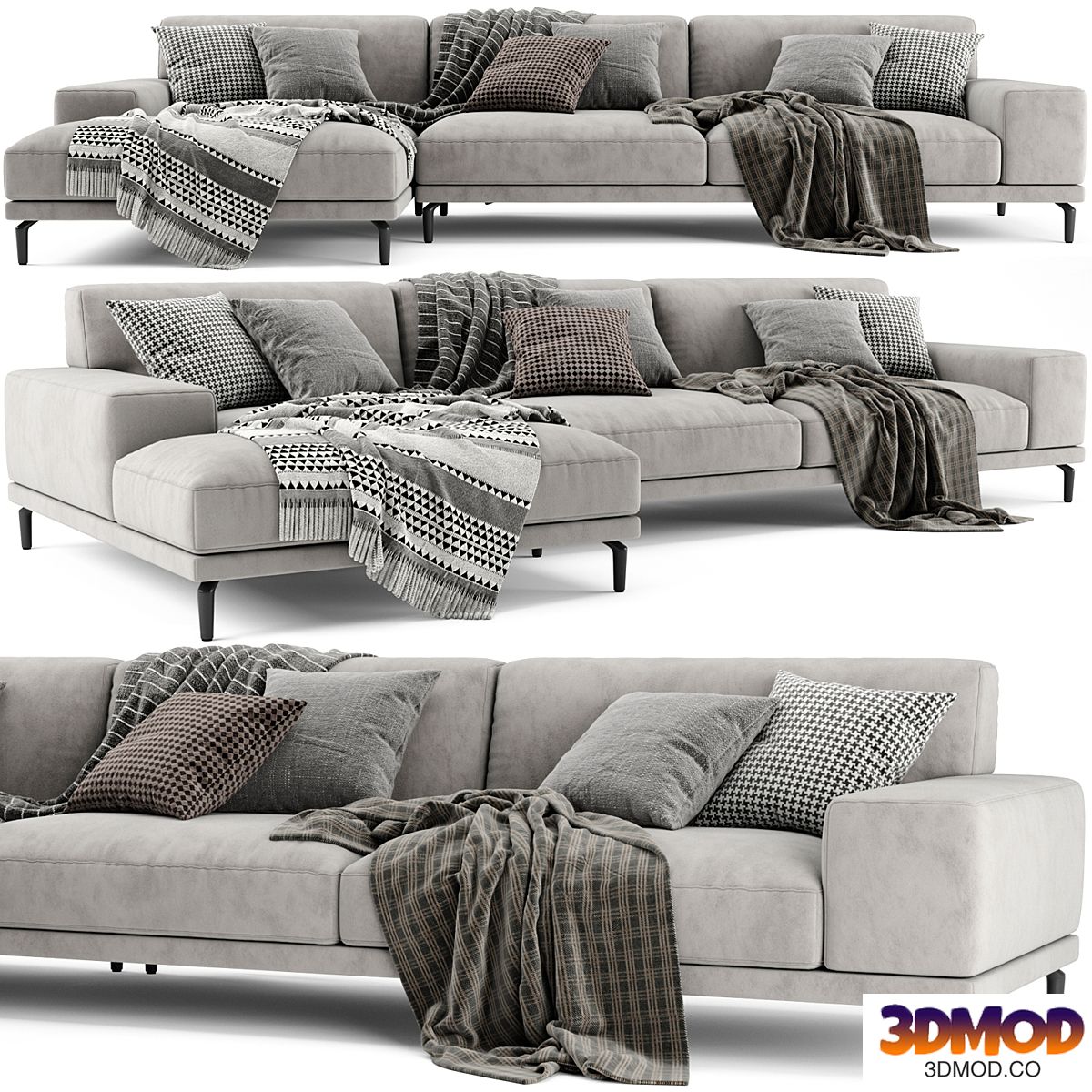 Ditre Italia Blake Chaise Longue Sofa