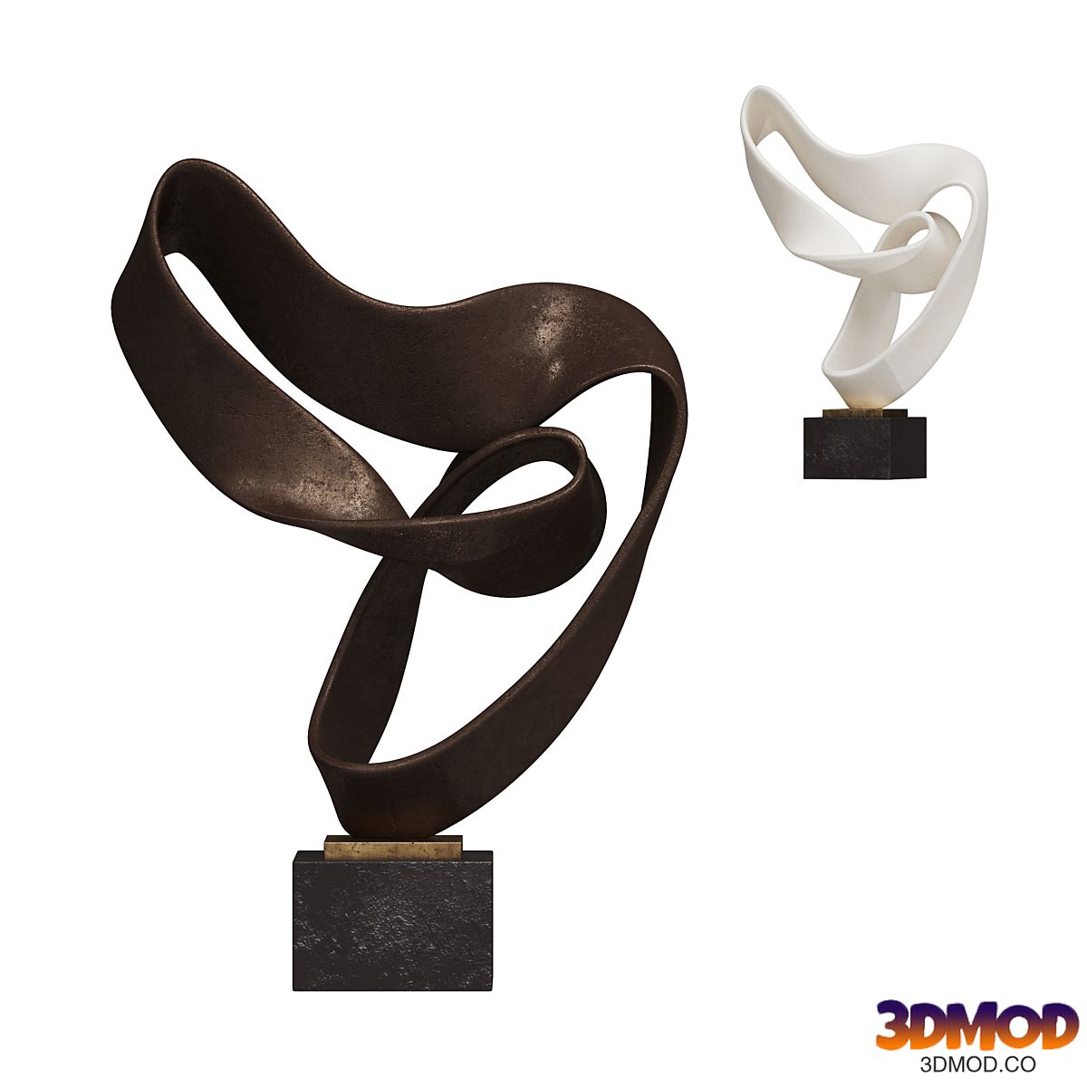 Ribbon Sculpture Decor