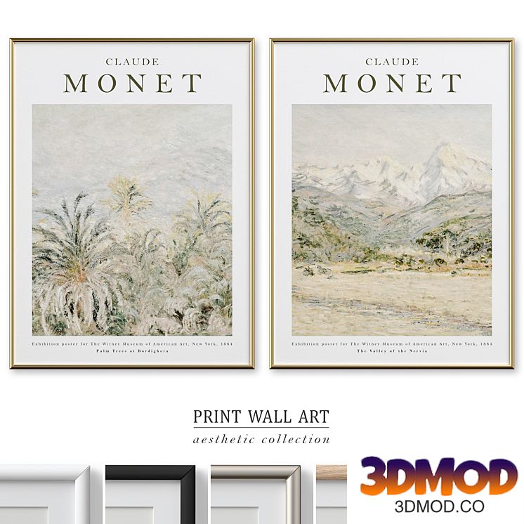 Monet Vintage Exhibition Poster P-610