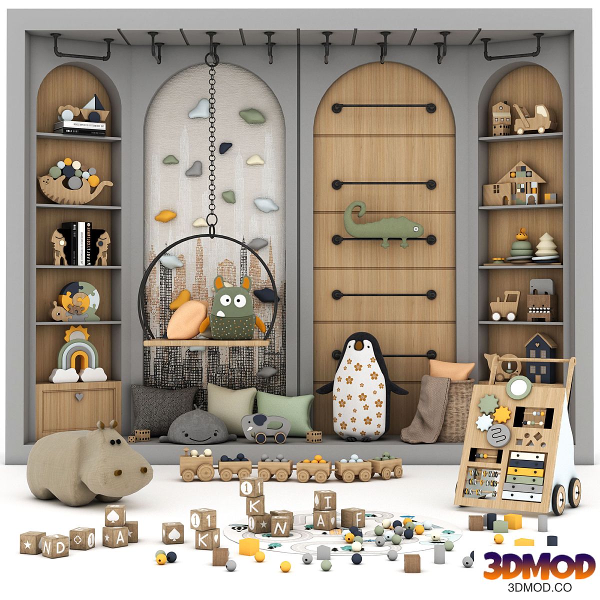 toys and furniture set