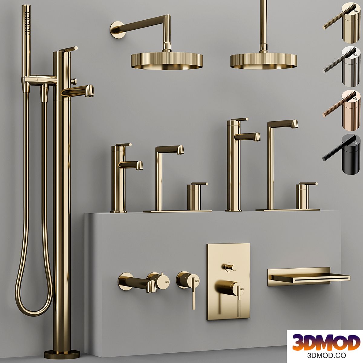 GESSI INGRANAGGIO bathroom faucet collection