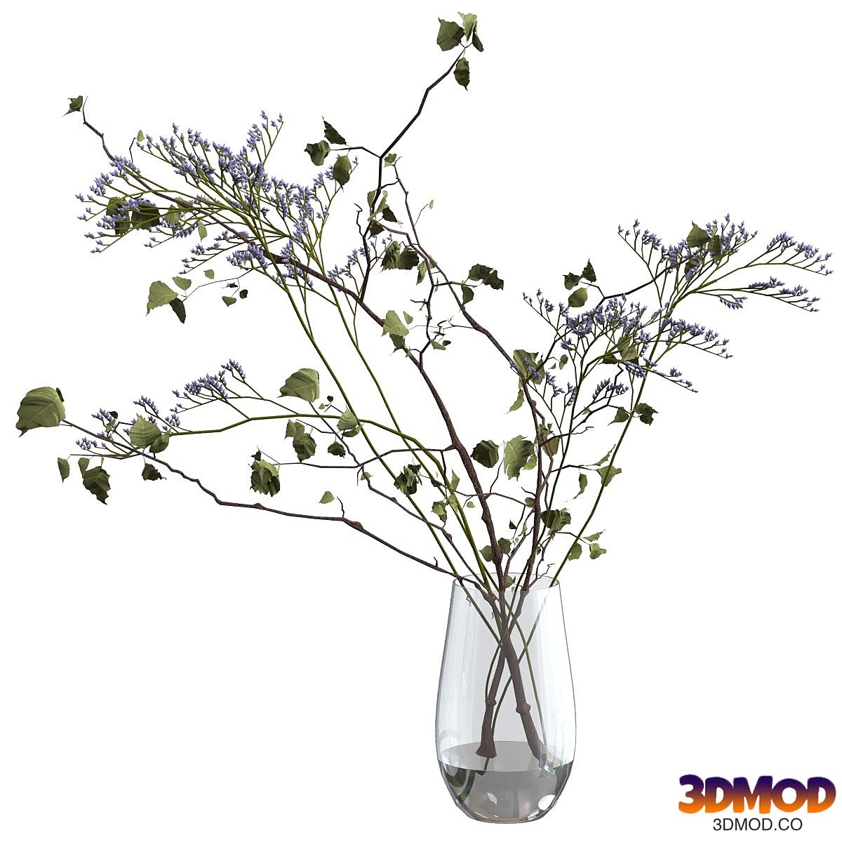 Bouquet of branches and flowers