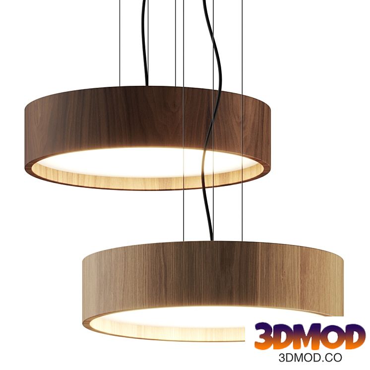 Valaisin Gronlund Oak & Walnut Pendant Lamp