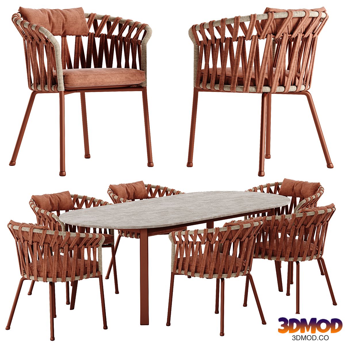 Varaschin Emma Cross dining set