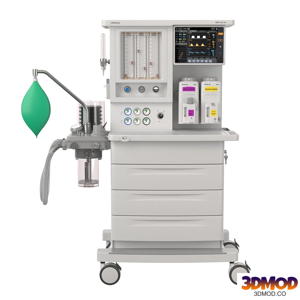 Anesthesia-respiratory apparatus WATO EX35
