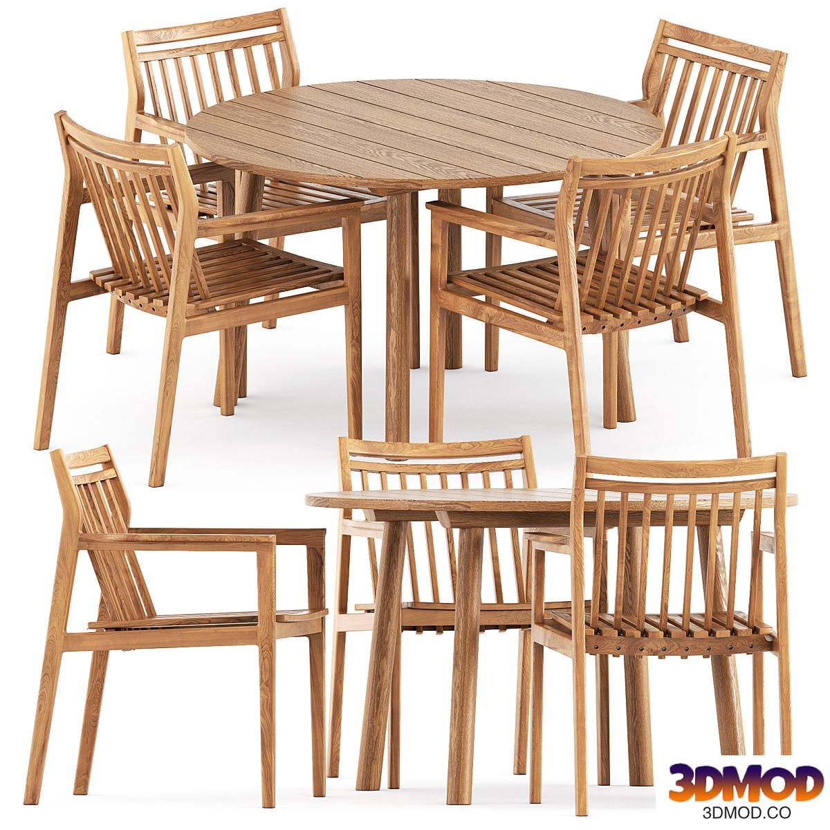 Sammen M1 by FDB Mobler and Taro Table by Fredericia
