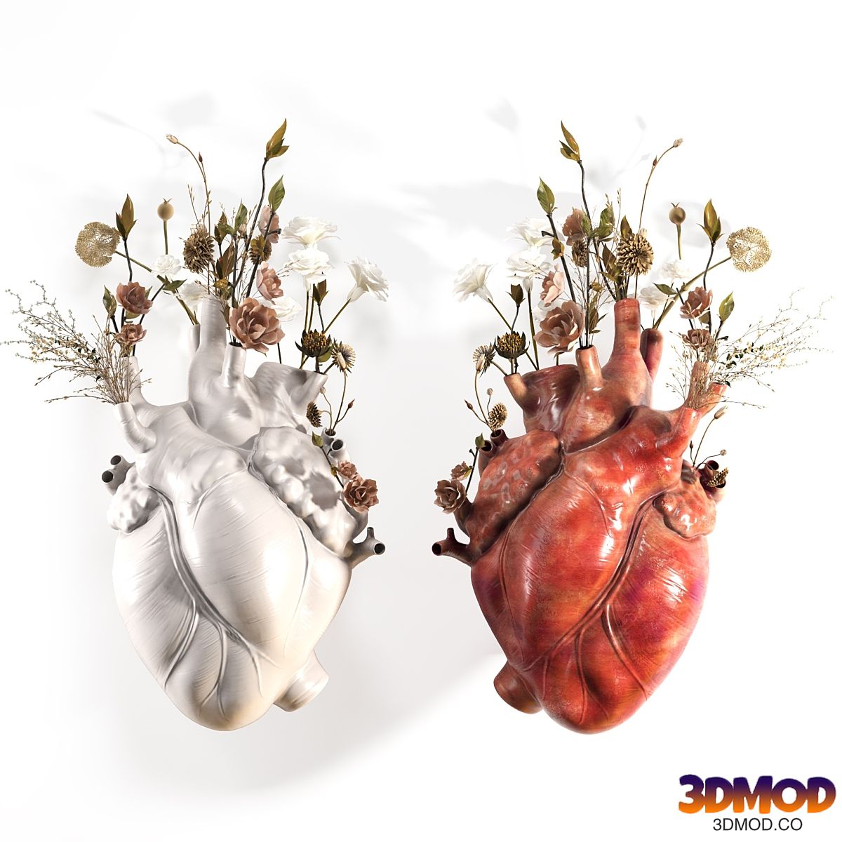 Wall Heart Vase