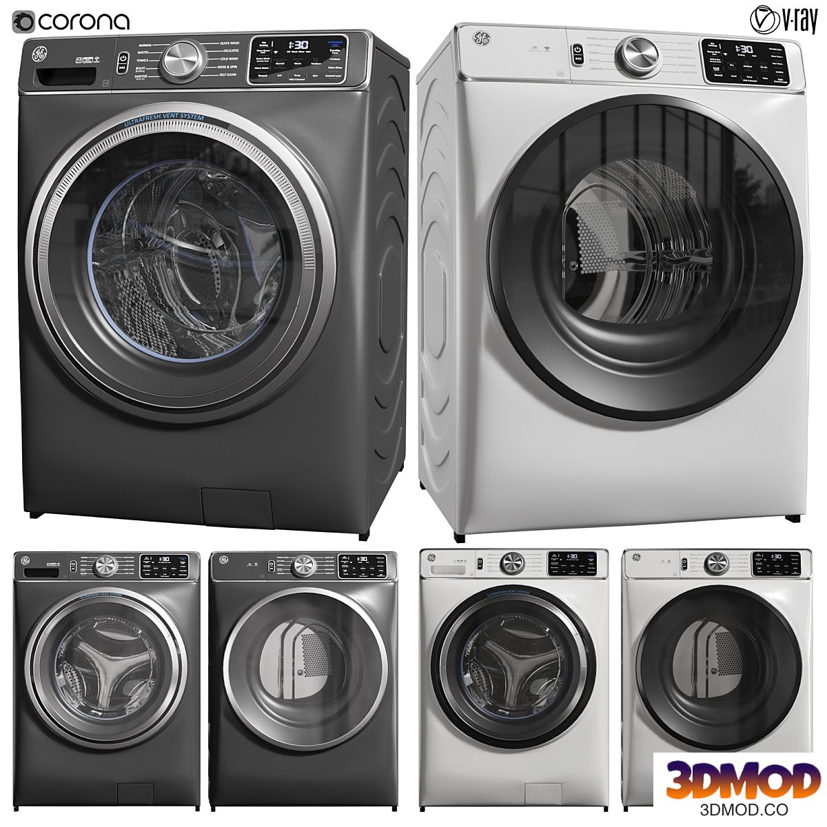 GE wash machine and dryer 02