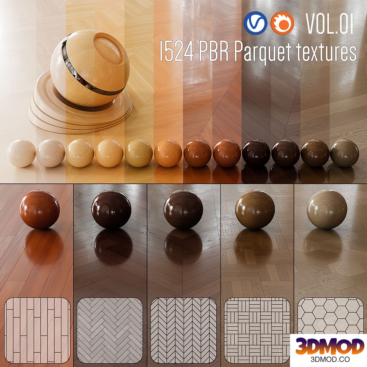 Wood Floor Set 01