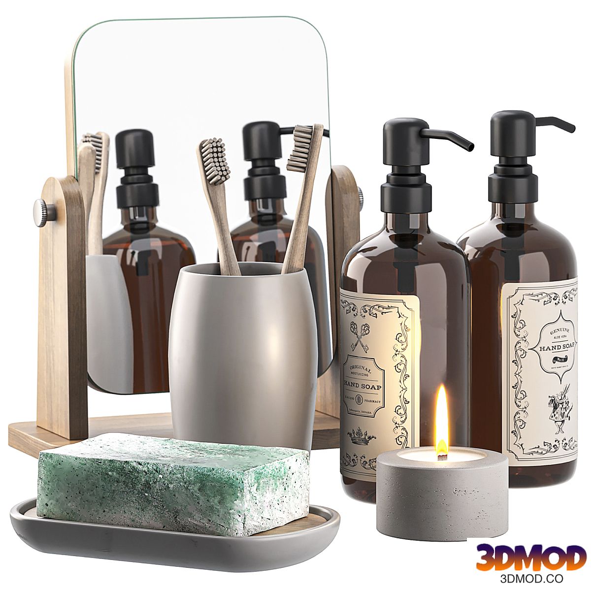 Decorative bathroom set