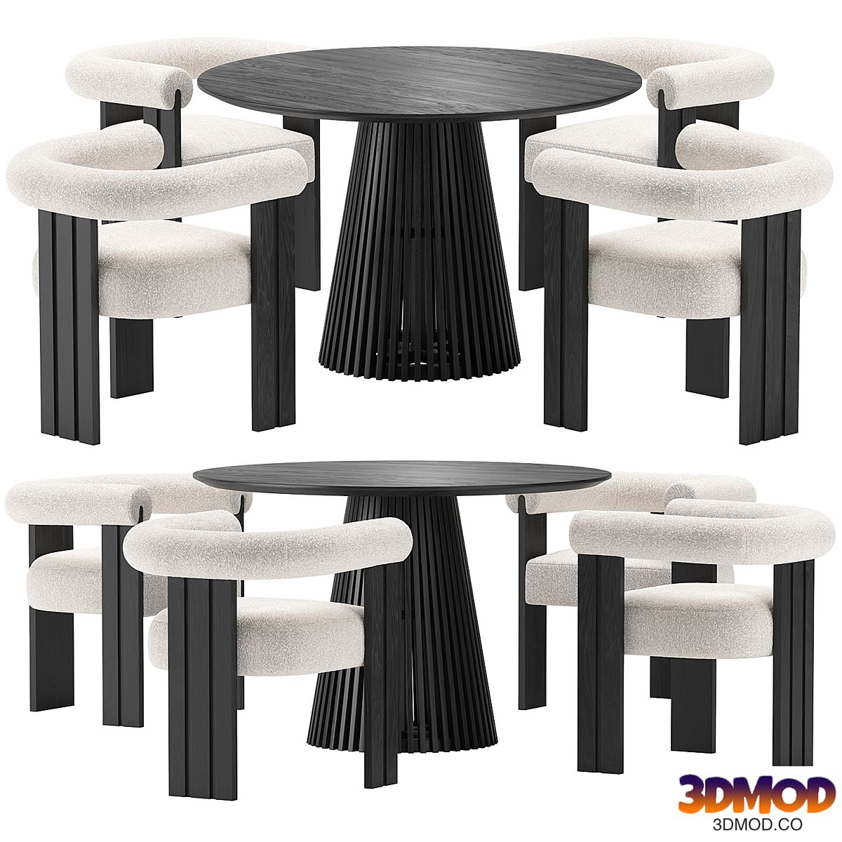 Eichholtz Percy Chair and La Forma Irune Table