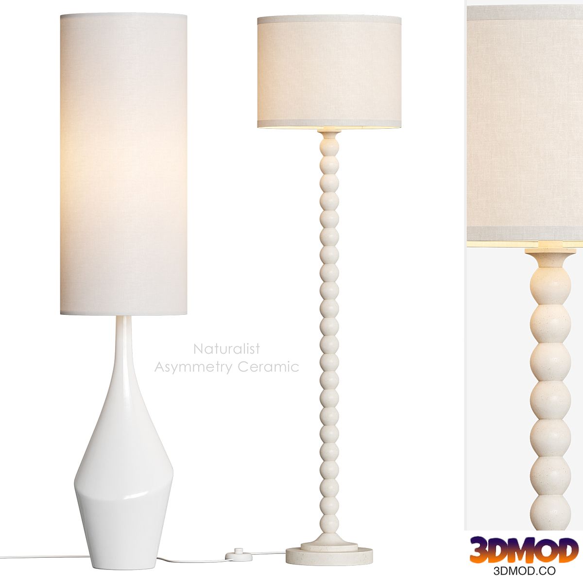 Naturalist Asymmetry Ceramic Floor Lamp West Elm