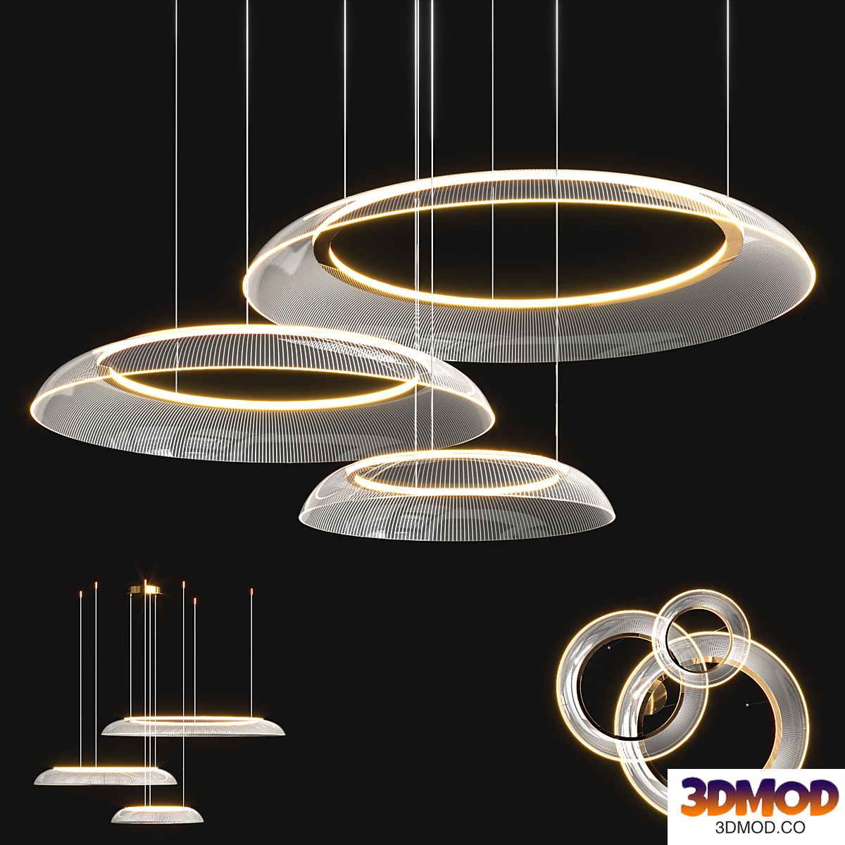 Graduated Circle Chandelier
