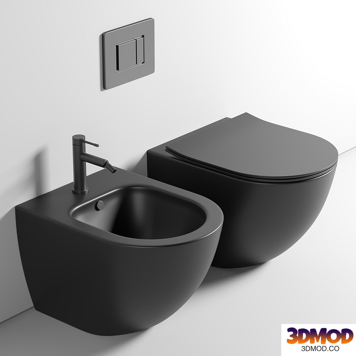 Toilet wall mounted Ceramica Nova Metropol CN4002MB rimless