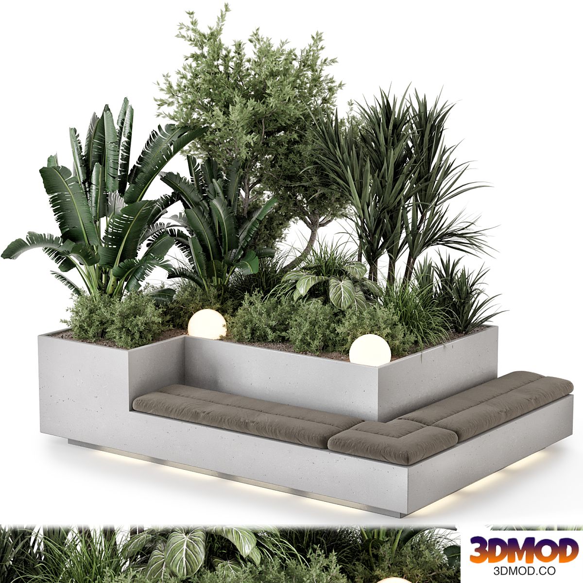Backyard and Landscape Set Bush and Tree - Set 1180