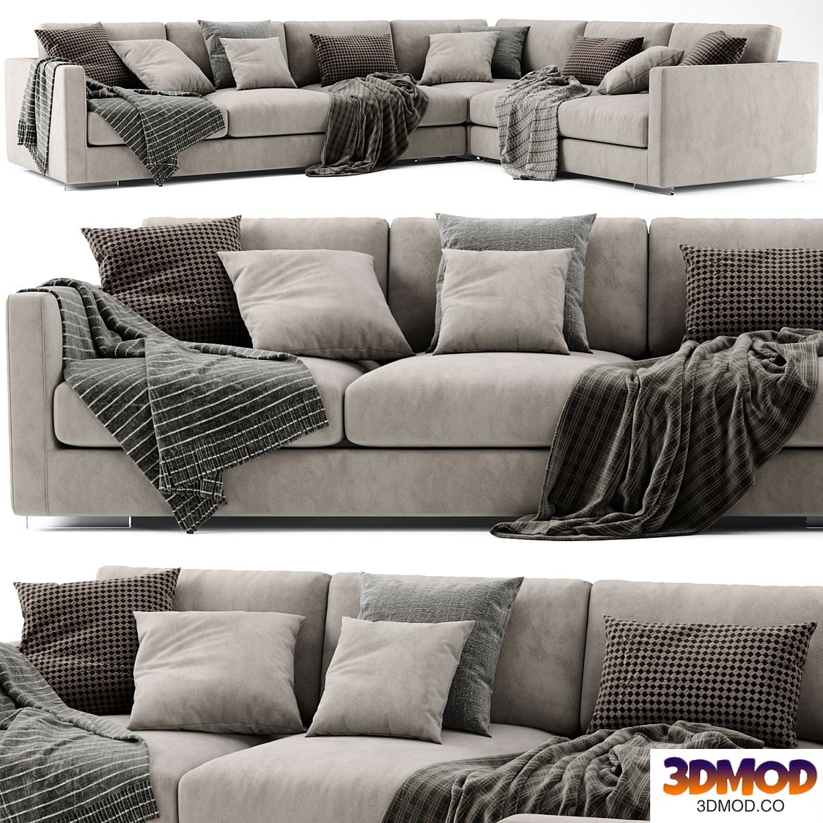 Flexform Magnum L Shaped Sofa