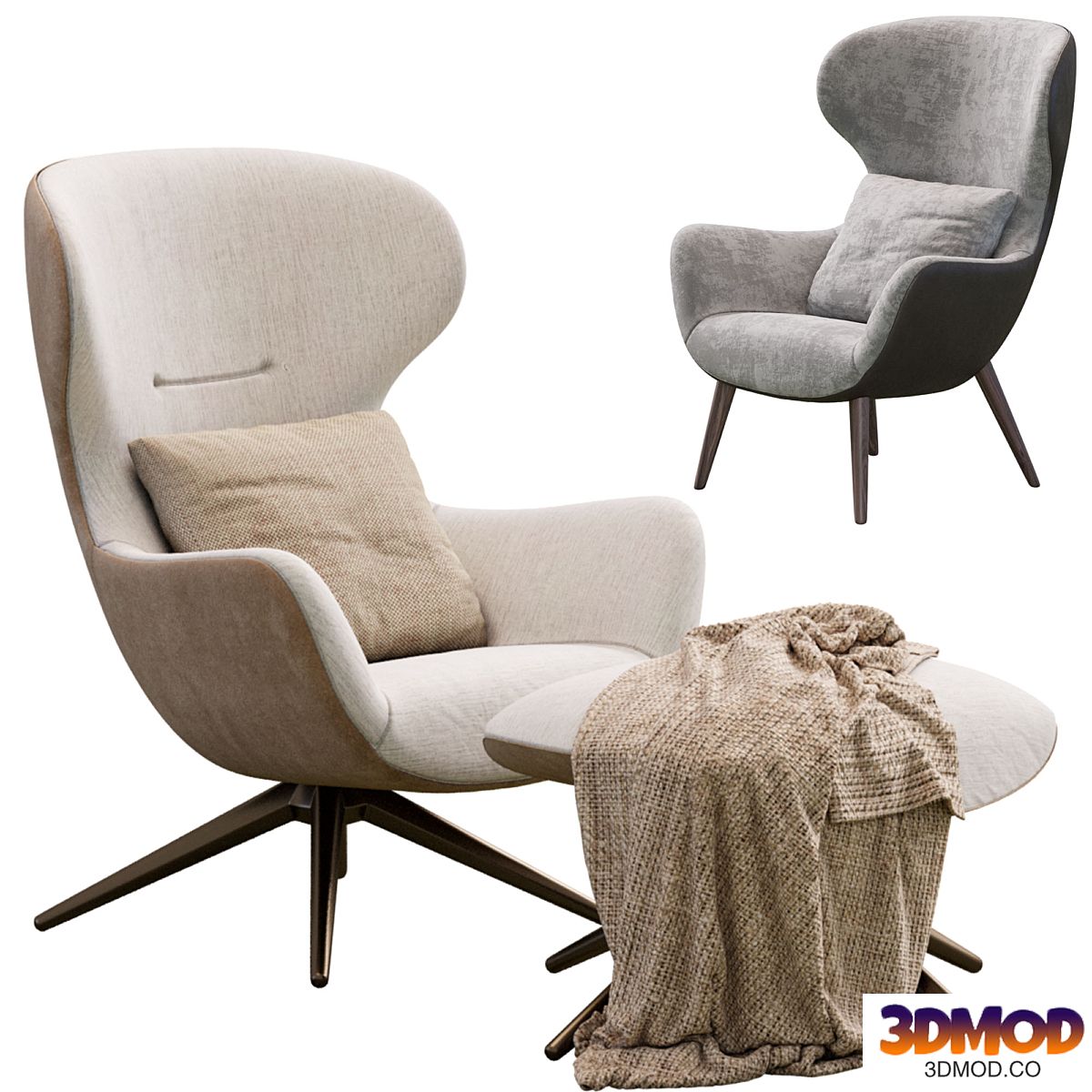Armchair Mad Joker By Poliform