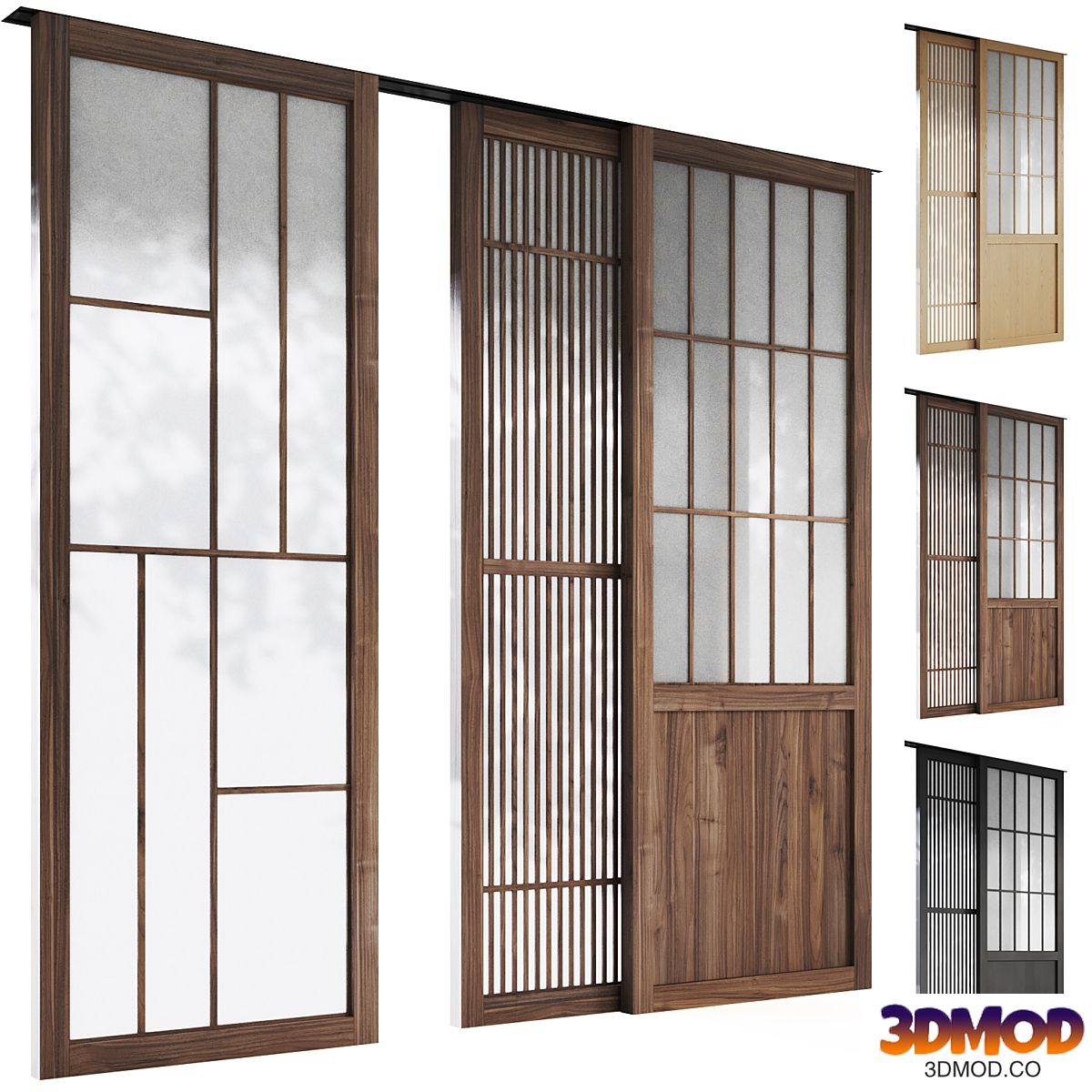 Decorative sliding partition shoji Japanese 5