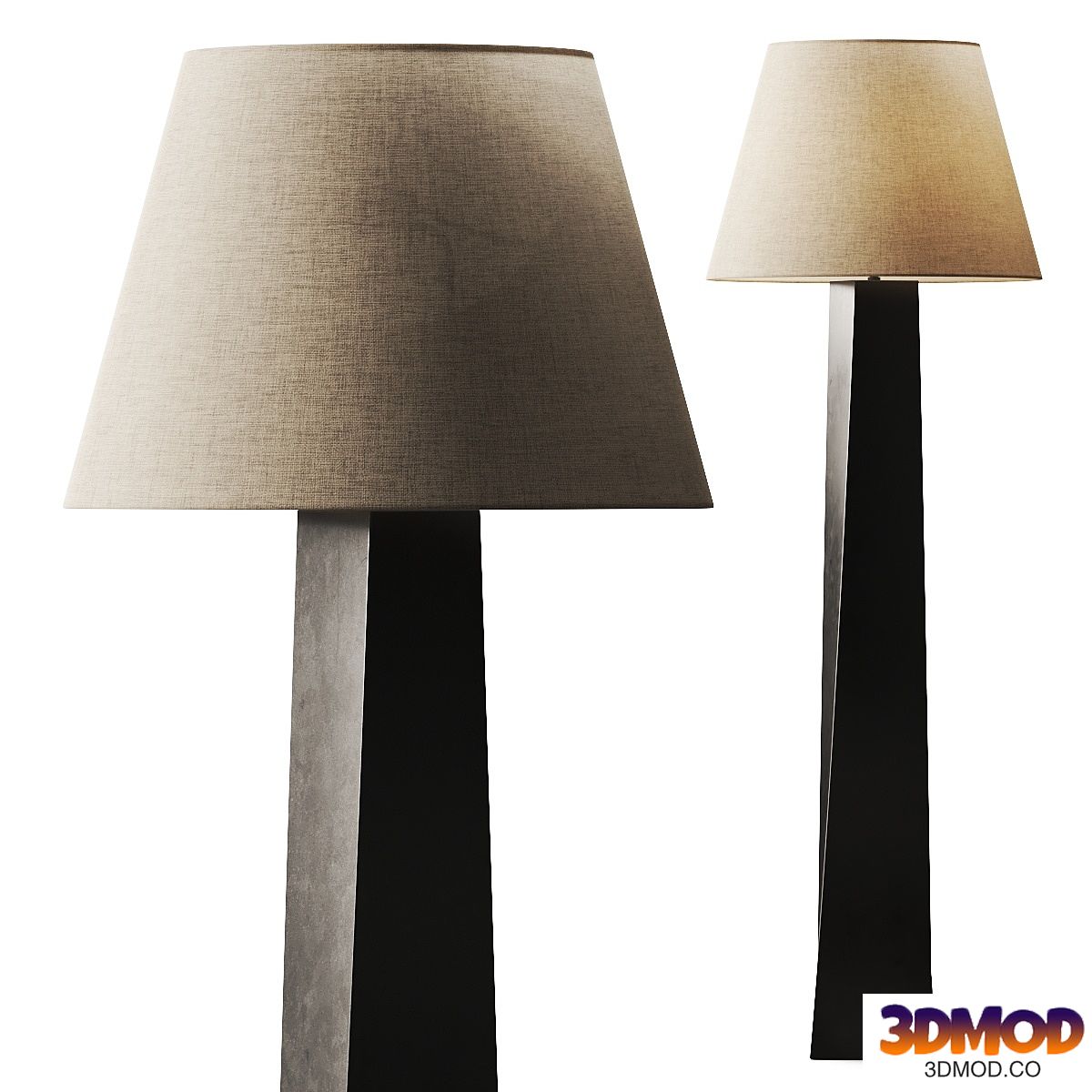 CB2 Beke Bronze Floor Lamp