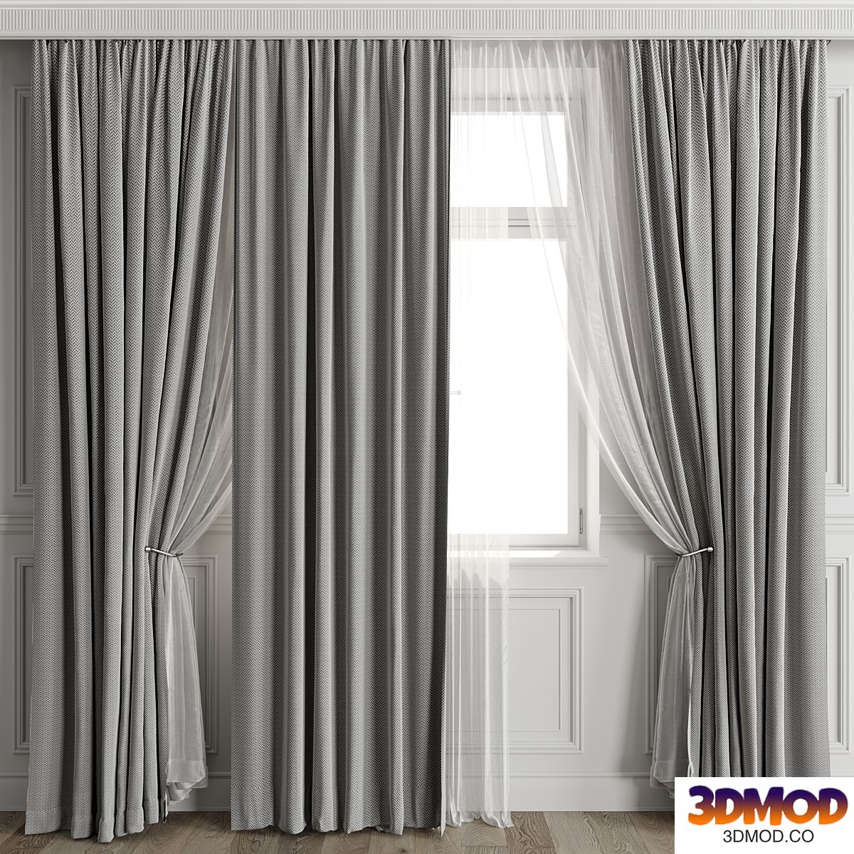 Curtains with window 497C