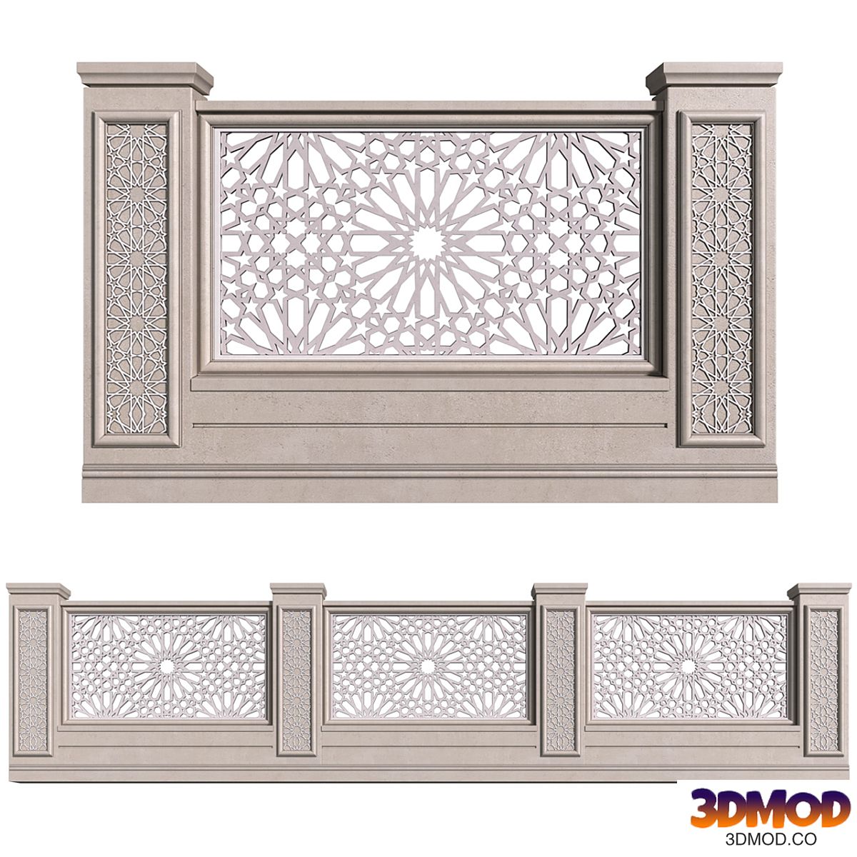 Fence in oriental style. Arabian Fence