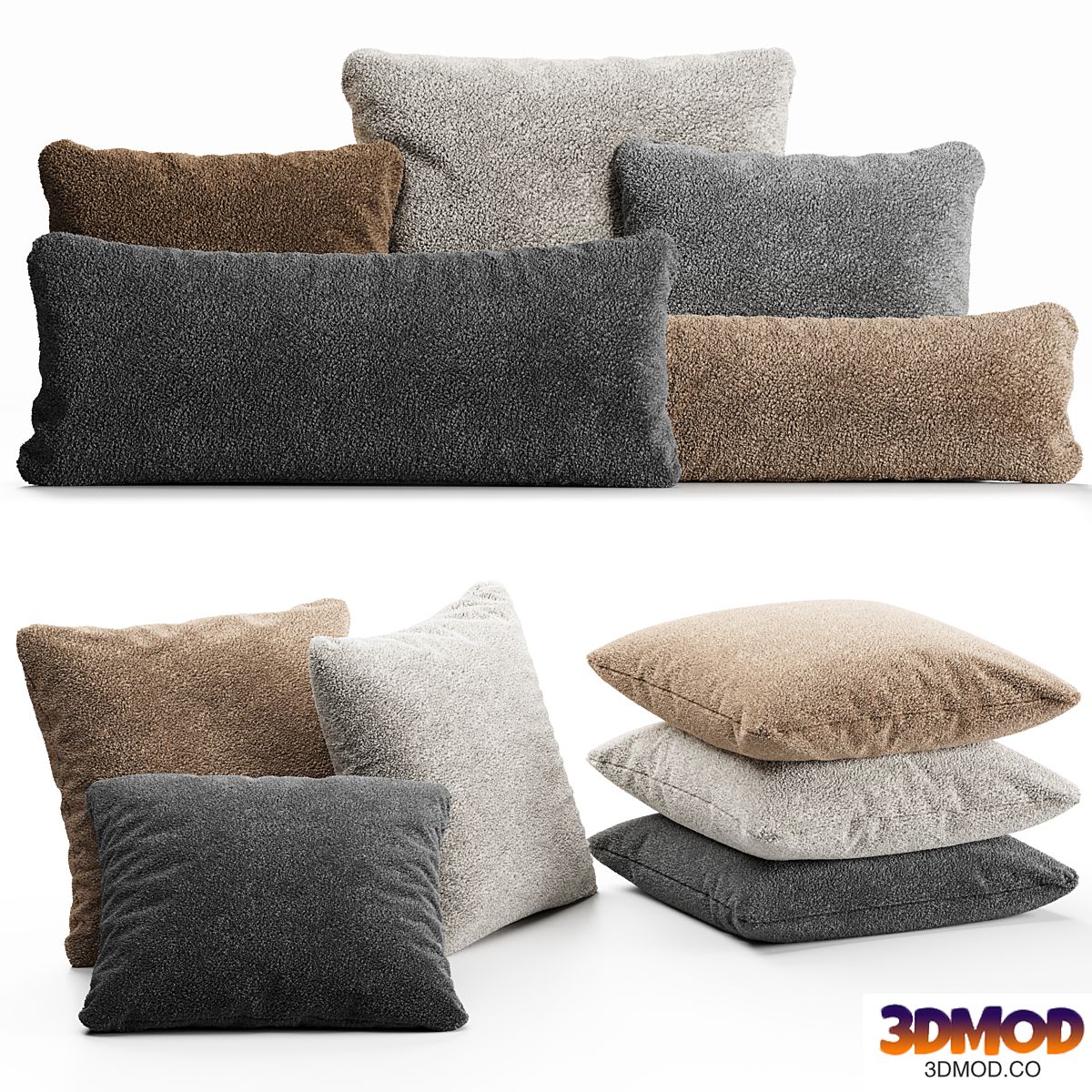 Boucle pillow set