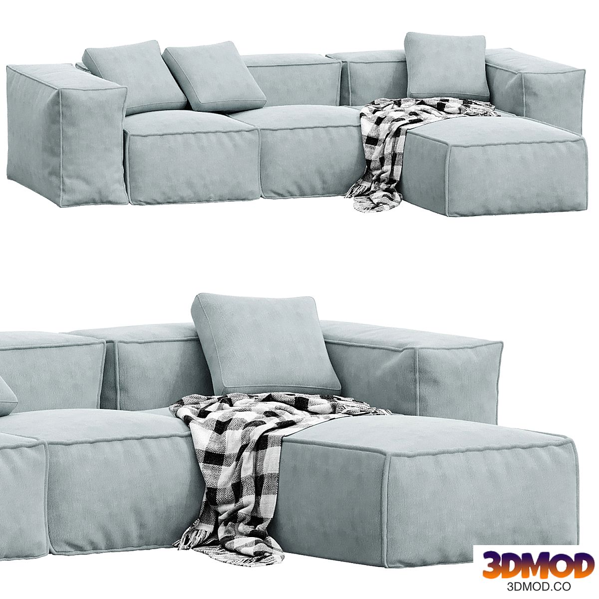 Lennon 3 seater modular sofa by Westwing collection