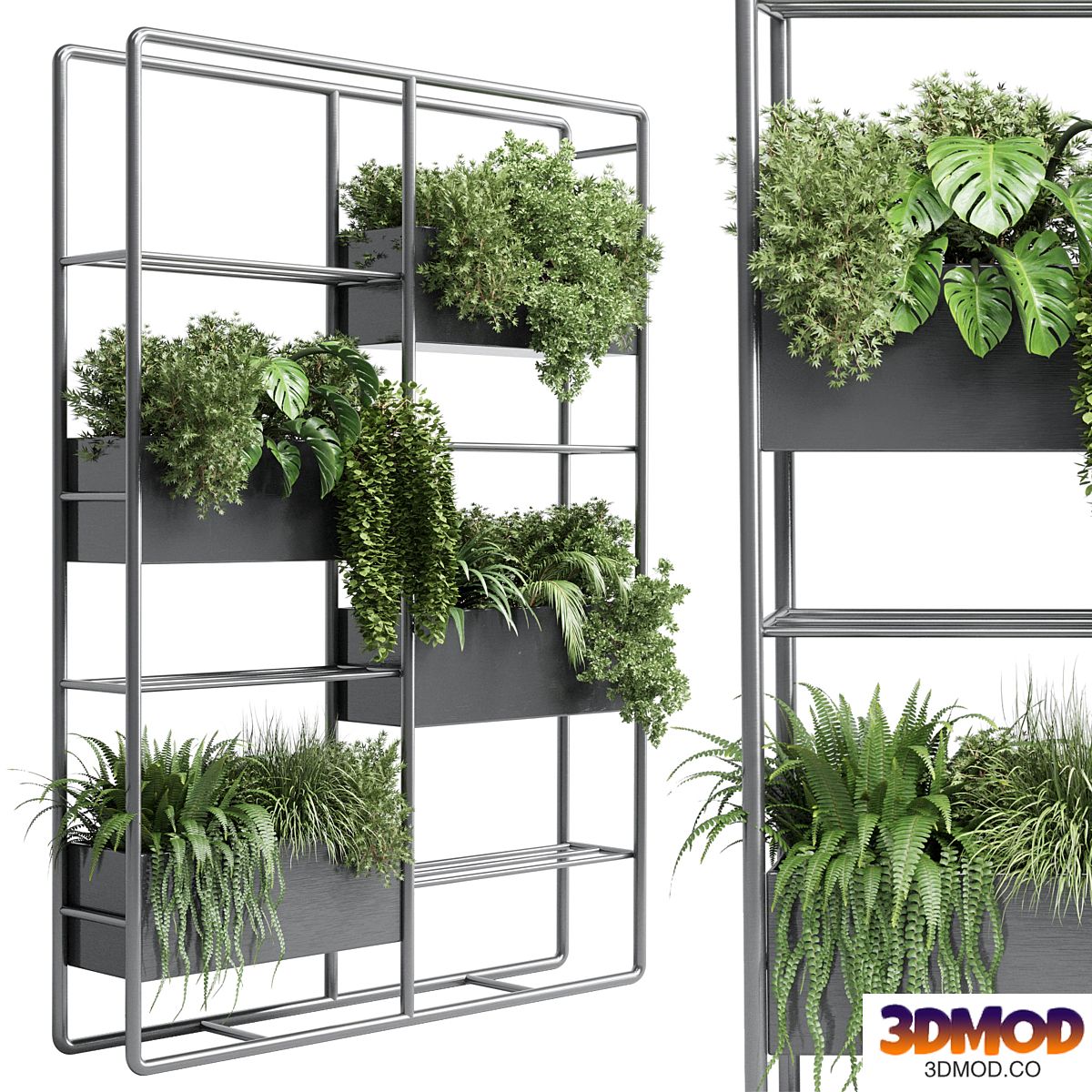 stand plant box - collection Indoor plant 254 metal vase pot fern grass