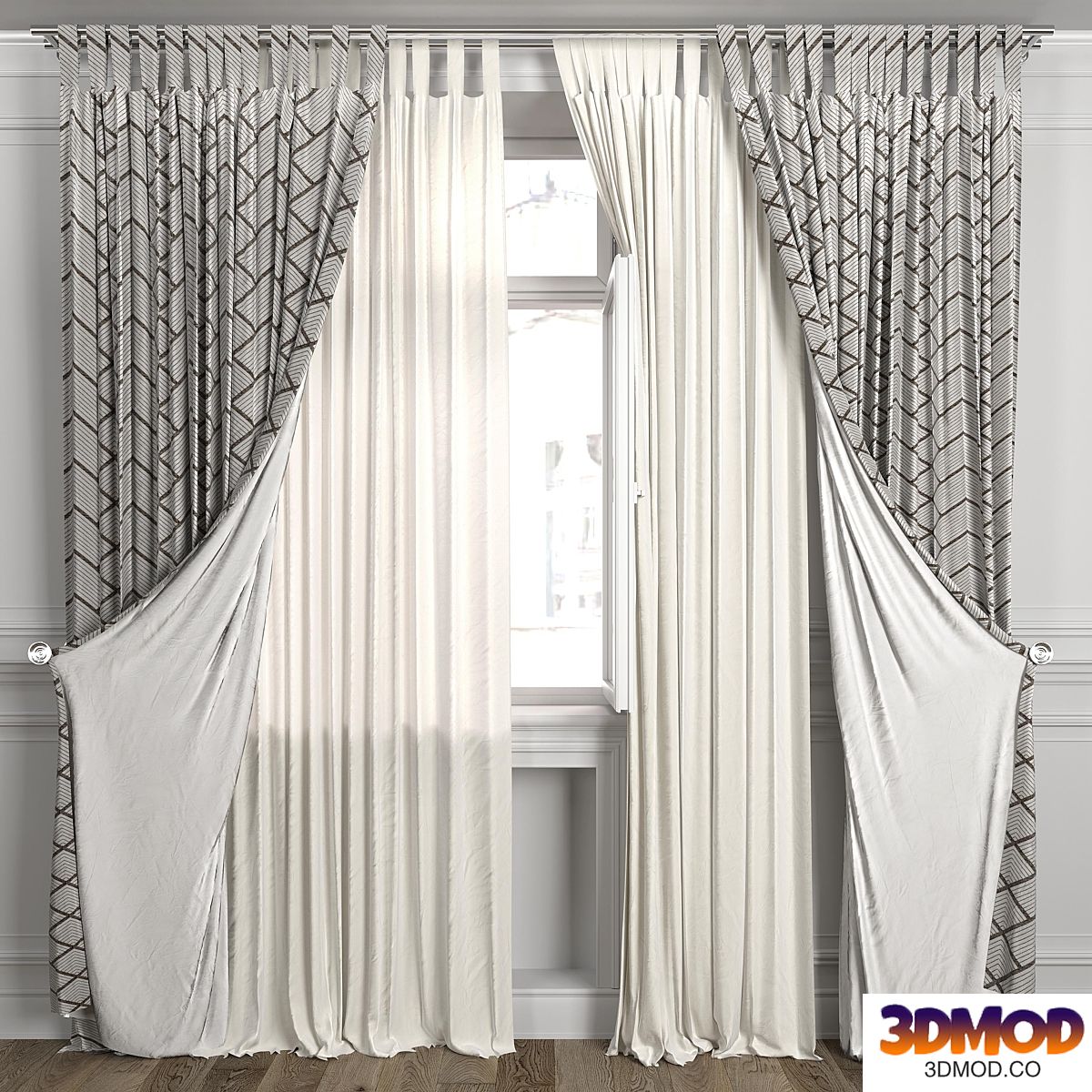 Curtains with window 484C