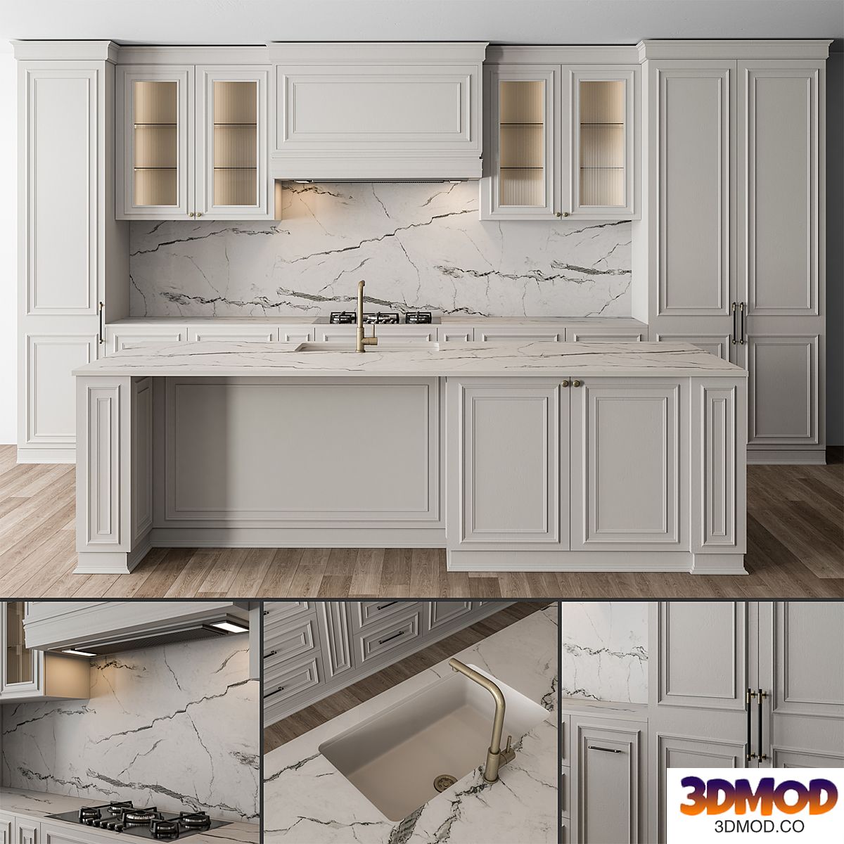Kitchen NeoClassic - White Set 66