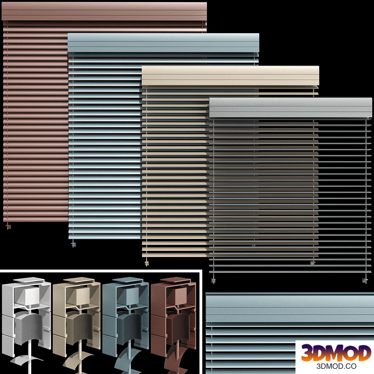 Metal blinds for windows and doors / Metal blinds for windows and doors