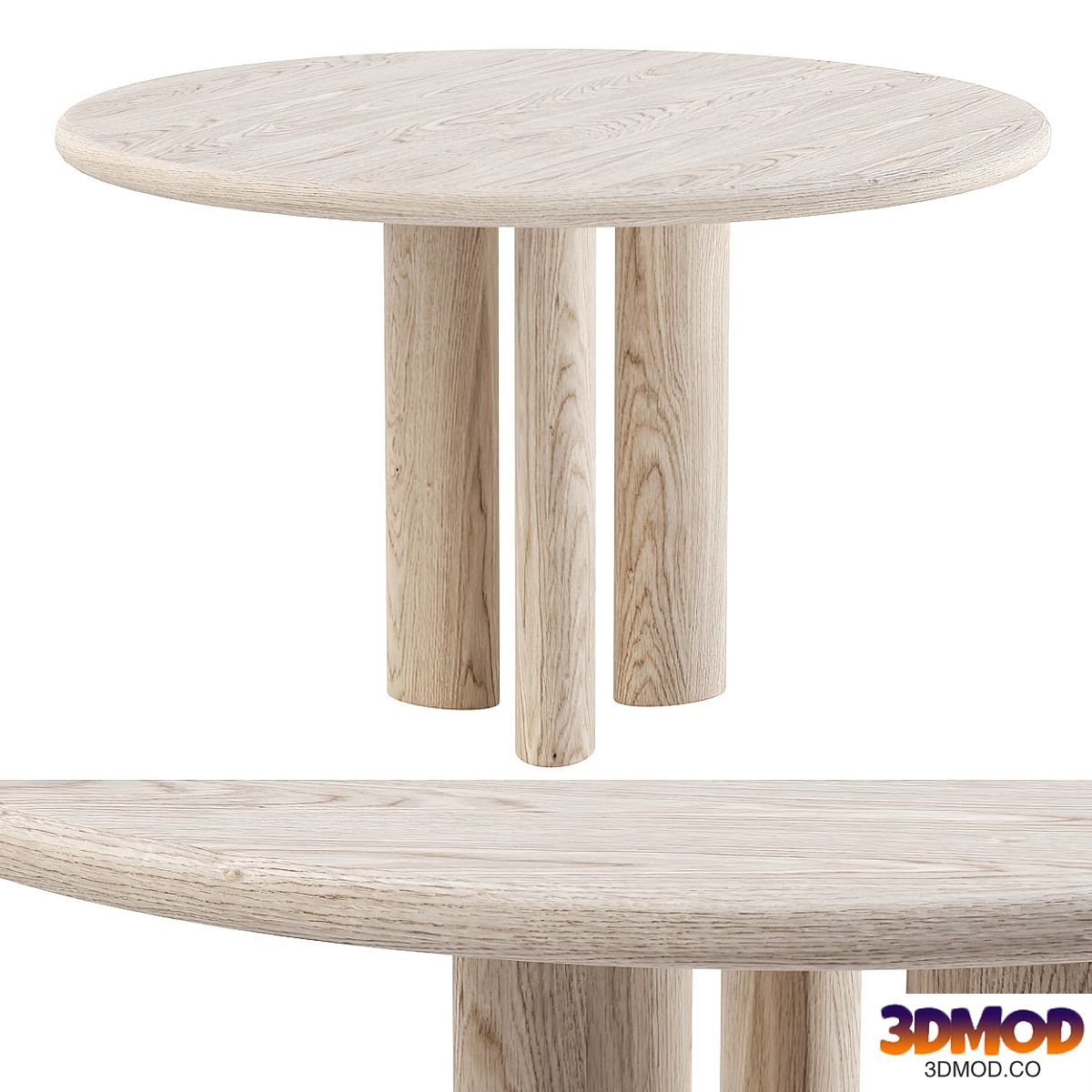 Ebbi wooden round table / Round restaurant table