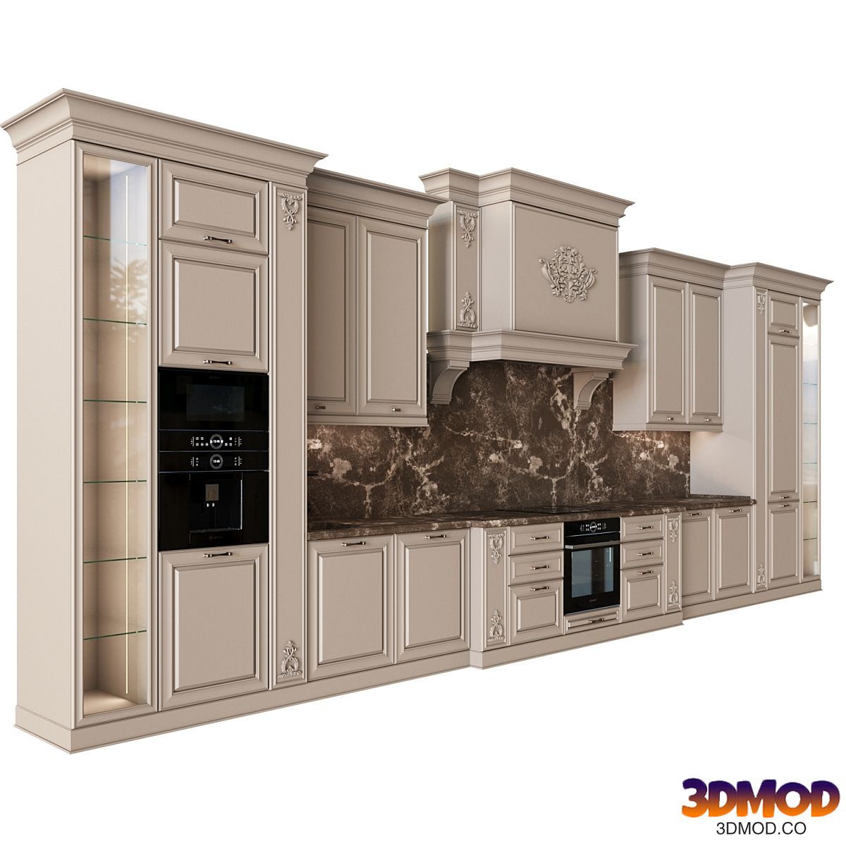 Neoclassical kitchen 06
