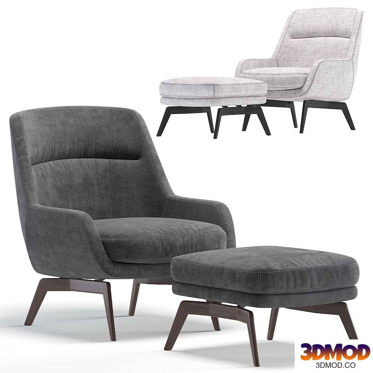 Minotti BELT Armchair by Rodolfo Dordoni