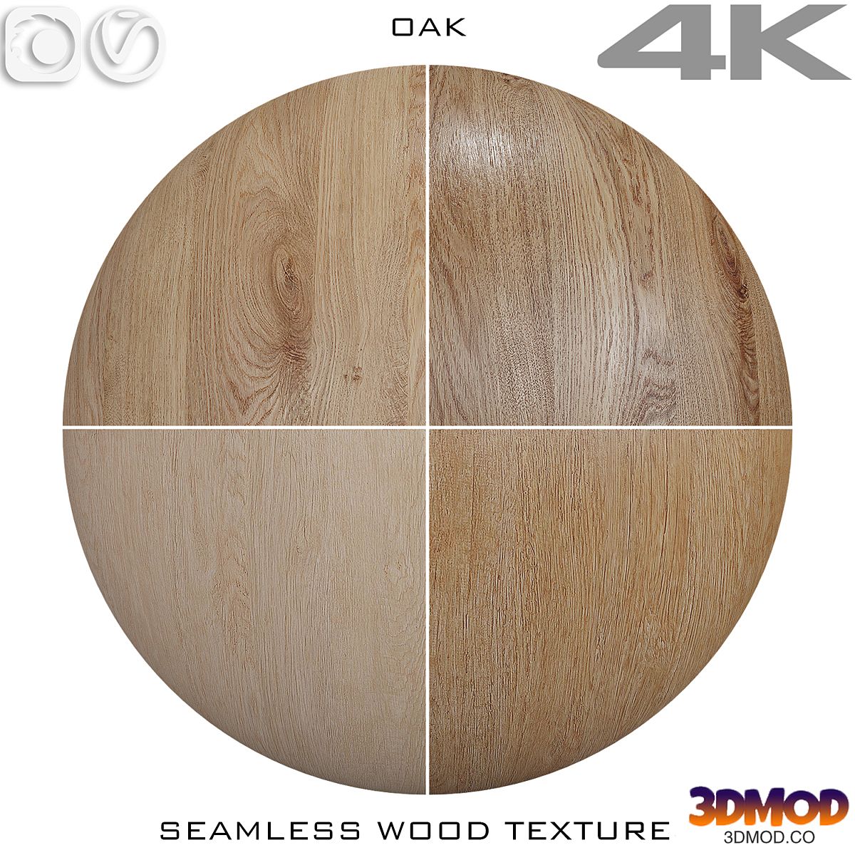 Seamless wood texture - Oak №4