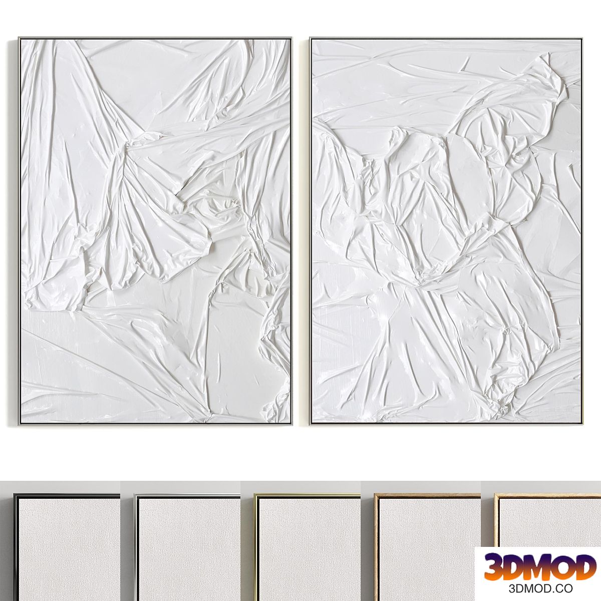 Plaster Two Photo Frame R-243