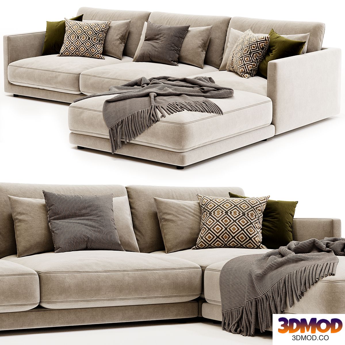 Poliform Bristol with Ottoman