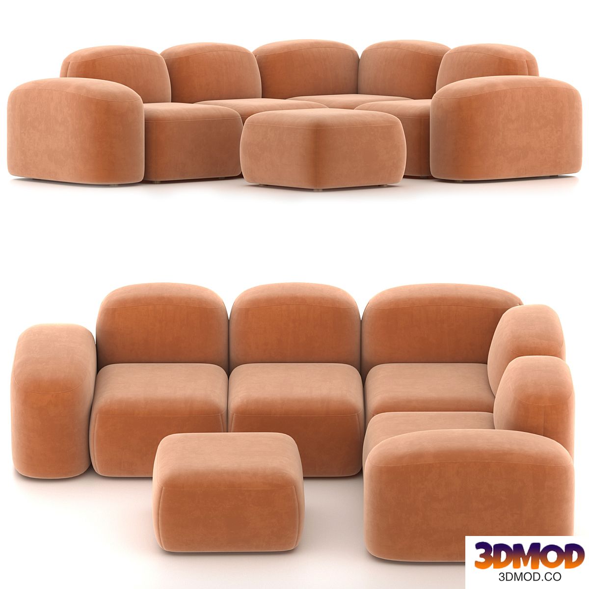 MUSE SOFA FOUR PIECE MODULAR