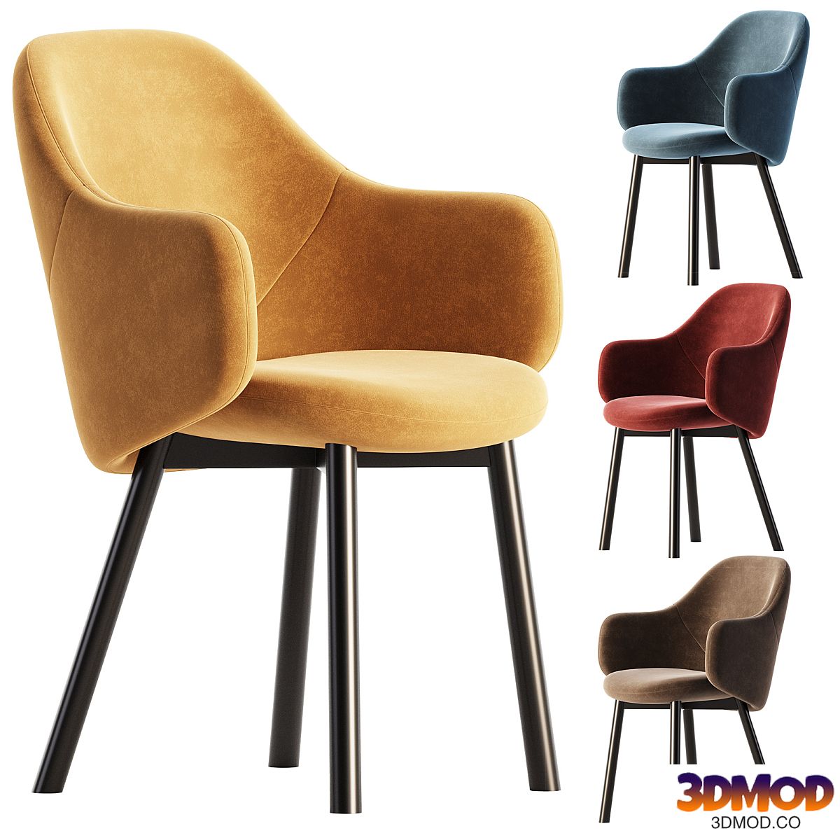 ALBU Easy chair with armrests By TON