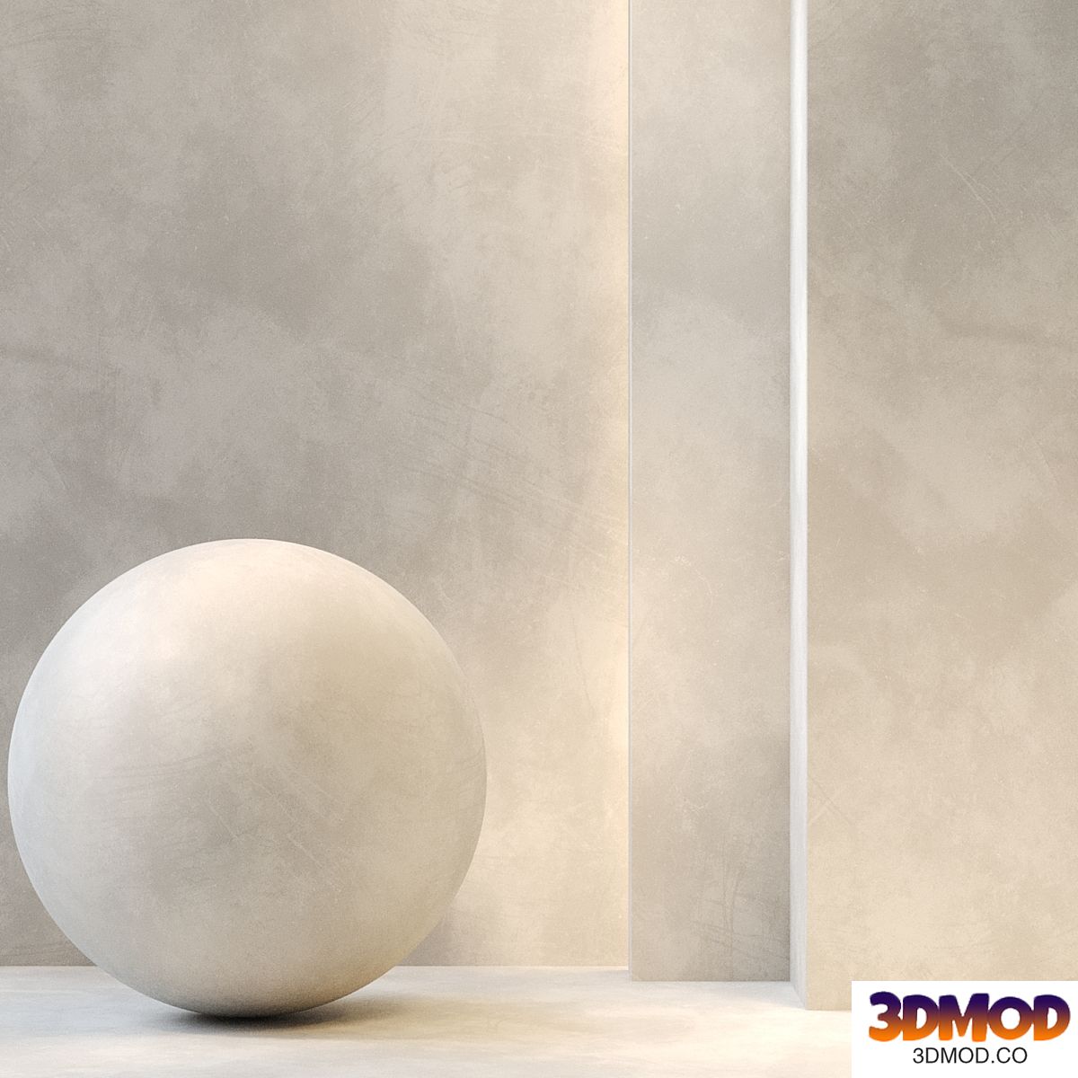 Stucco Textured Beige / PBR / Seamless / 4k / set04